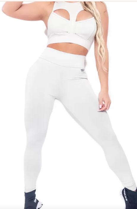 Basic Woman Nude Leggings and Top Set