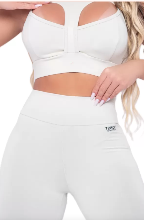 Basic Woman Nude Leggings and Top Set