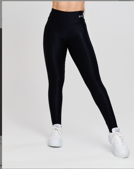 Basic Ribbed V-Rise Leggings and Top Set - Black