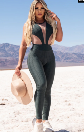 Jumpsuit with Green ECO Mesh