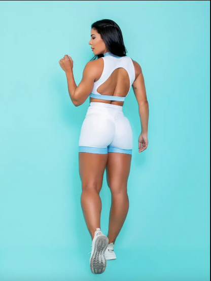 WHITE WONDER SHORTS SET